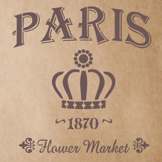 Flower Market 1870 Stencil For Painting Signs Crafting Diy Wall Decor - image 1