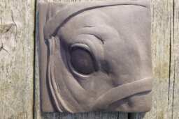 Racehorse Concrete Sculpture 6x6 Inch Art Tile - thumbnail 1
