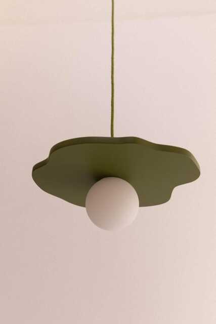 Small Colorful Water Lily Pendant Light - image 1