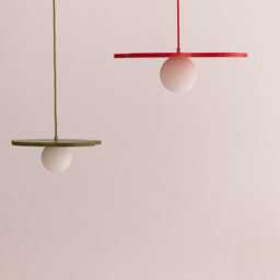 Small Colorful Water Lily Pendant Light - thumbnail 2