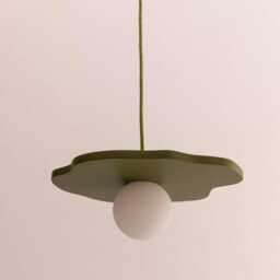 Small Colorful Water Lily Pendant Light - thumbnail 3