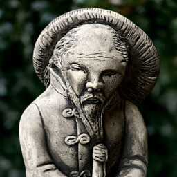 Sitting Man Catching Fish Sculpture Outdoor Fishing Decoration Concrete Fisherman Ornament Fisherman Lover Gift Yard Art Handmade - thumbnail 3