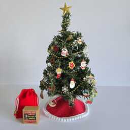 Mini Advent Calendar Tree - 25 Day Countdown To Christmas With Miniature Metal Ornaments & Holiday Decorations, Unique - thumbnail 3