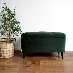Trunk Tuscany Bench, Upholstered Chest, Clipboard Handmade Made By Rossi Furniture - thumbnail 2