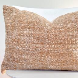 Brown Tribal Hemp Hand Woven Natural Dye Color Pillow Cover - thumbnail 2