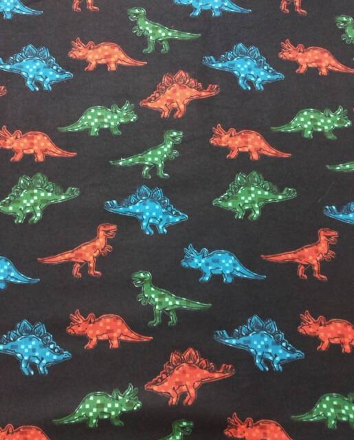 "Flannel Dinosaur Crib Sheet Pack " - image 1