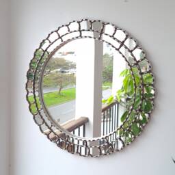 "Peruvian Mirrors ""New Silver 60cm " - thumbnail 1
