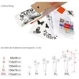 Wall Sticker Dandelion Flying Seeds Butterflies Decal Mural Vinyl Decor W302 - thumbnail 4