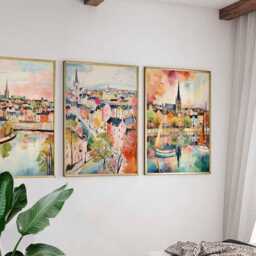 Set Of 3 Enniskillen Posters, Ireland Travel Prints, Wall Art Set, Scenic Irish Countryside Decor, Gift Print - thumbnail 3
