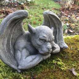 Reconstituted Stone Garden Wall Goblin Ornament - thumbnail 2