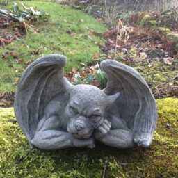 Reconstituted Stone Garden Wall Goblin Ornament - thumbnail 4
