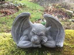 Reconstituted Stone Garden Wall Goblin Ornament - thumbnail 1