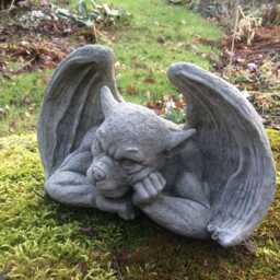 Reconstituted Stone Garden Wall Goblin Ornament - thumbnail 3