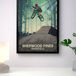 Sherwood Pines Mountain Bike Trail Art Print - thumbnail 3