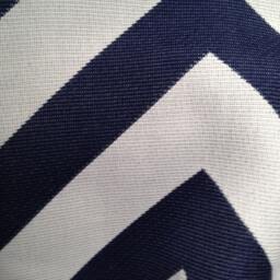 Antibes Chevron in Navy Indoor/Outdoor Pillow Cover - thumbnail 2