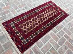 2x6 Long Afghan Tribal Wool Runner - Hand-Knotted Corridor Rug Authentic Oriental Carpet For Entryway, Hallway Or Home D??cor Giftable - thumbnail 1