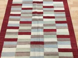 Handwoven Afghan Kilim Rug, Bohemian Flat Weave - 181 cm X 119 cm - thumbnail 1