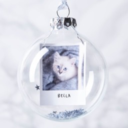Sequin Personalised Photo Bauble - thumbnail 3