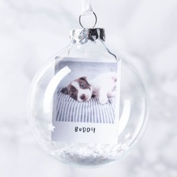 Sequin Personalised Photo Bauble - thumbnail 4