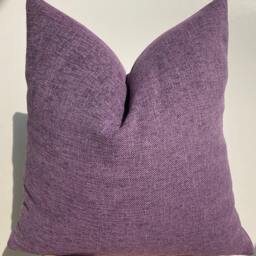 Purple Pillow Cover, Thick Textured Cushion Cover, Euro Sham, Lavender Linen Pillowcase, Christmas Pillows - thumbnail 2
