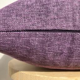 Purple Pillow Cover, Thick Textured Cushion Cover, Euro Sham, Lavender Linen Pillowcase, Christmas Pillows - thumbnail 3