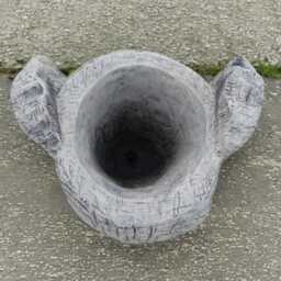 Stone Flower Pot Sculpture Outdoor Elephant Planter Statue Cement Animal Figurine Flower Ornament Garden Decoration Plant Art Gift - thumbnail 4