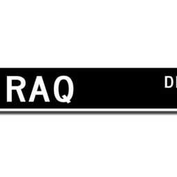 Iraq Sign, Decor, Gift, Souvenir, Keepsake, Wall Street Custom Quality Metal Sign - thumbnail 2