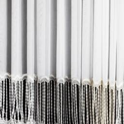 Embroidered White Sheer Curtain Luxury Rod Pocket, Custom Size - thumbnail 2
