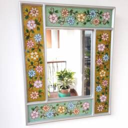 "Peruvian Mirrors ""Colonial Floral" - thumbnail 2