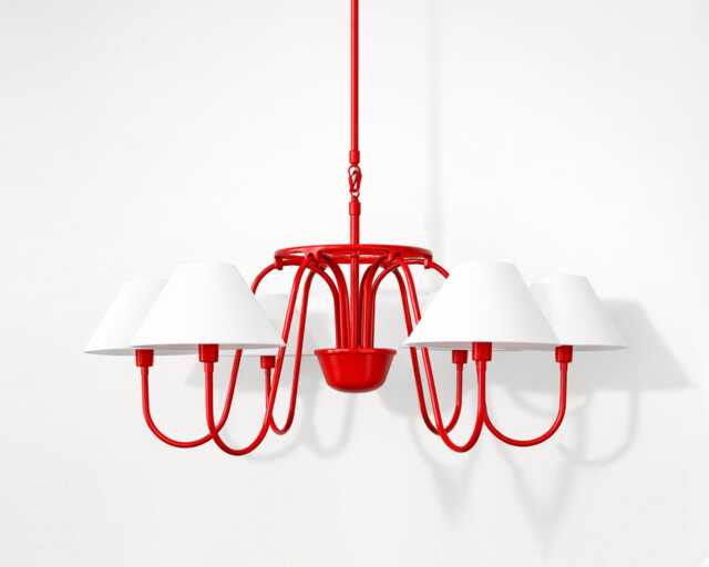 Red Radiance A Chandelier That Defines Elegance - image 1