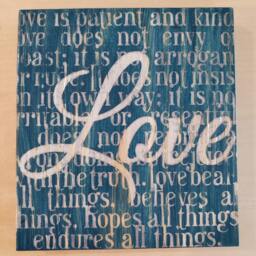 Love Is... - Teal Gloss Wall Block 1003 - thumbnail 2