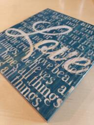 Love Is... - Teal Gloss Wall Block 1003 - thumbnail 1
