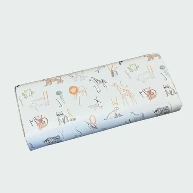 Alphabet Travel Changing Mat, Alphabet Animal Changing Mat, A-Z Baby Mat, Baby Change Foldable Mat