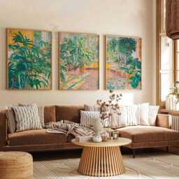 Henri Matisse Floral Set Of 3 Posters, Boho Wall Print, Botanical Decor, Tropical Jungle Aesthetic, Rousseau Art - thumbnail 2