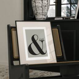 And Chill Ampersand Poster, Quote Print, Retro Typography Minimalist Home Decor, Modern Slogan Wall Art, Office, Lounge, A2 A1 - thumbnail 3