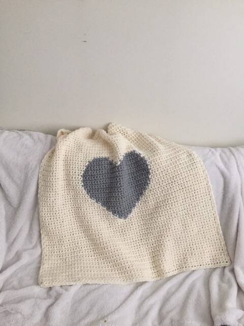 Crochet Heart Baby Blanket For Nursery - image 1