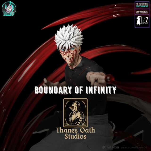Boundary Of Infinity - Cursed Energy Sorcerer Supernatural Anime Satoru Gojo Resin Figure 16K - image 1