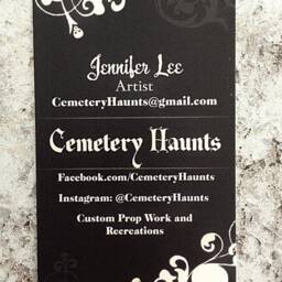 Custom Cemetery Sign Halloween Prop Customize It Haunted House Graveyard - thumbnail 4