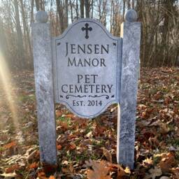 Custom Cemetery Sign Halloween Prop Customize It Haunted House Graveyard - thumbnail 2
