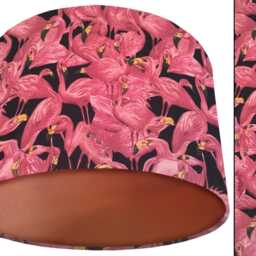 Tropical Flamingo Lampshade Pink & Blue Exotic Interior - thumbnail 2
