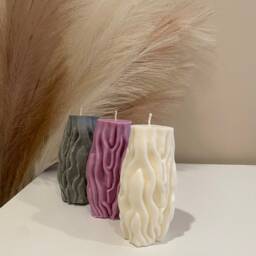 stalactite Water Ripple Carved Candle - thumbnail 4