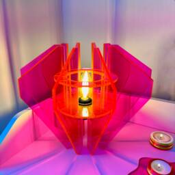 Neon Acrylic Diamond Table Lamp Contemporary Living Room Decor