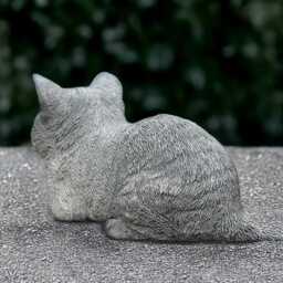 Concrete Cat Statue Outdoor Kitty Figure Cement Kitten Decoration Stone Pet Sculpture Handmade Animal Art Memorial Ornament Lover Gift - thumbnail 3