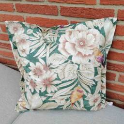 Flower Paradise Cushion Cover Made Of Coated Cotton - Wipeable & Water-Repellent - thumbnail 3
