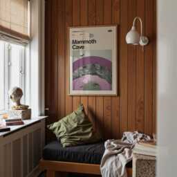 Mammoth Cave National Park Poster, Mid-Century Modern Art Print - thumbnail 3