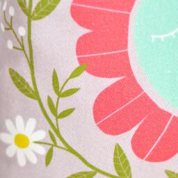 Decorative Throw Pillow For Kids Room With Flower & Wreath, By Pinknounou - thumbnail 4