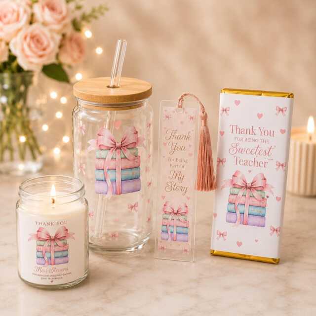 Personalised Teacher Gifts, Teaching Assistant, Candle, Cup, Bookmark - image 1