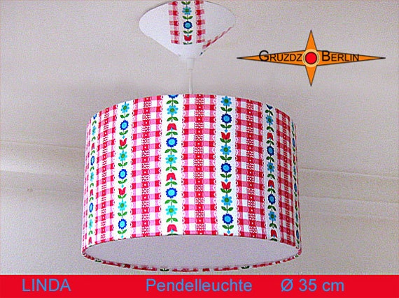 Hanging Lamp With Flowers Vintage Linda 35 cm Pendant Diffuser - image 1