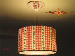 Hanging Lamp With Flowers Vintage Linda 35 cm Pendant Diffuser - thumbnail 2