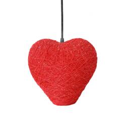 Nursery Pendant Lamp, Pendant Light Heart, Nordic Hanging Plug in Light, Ceiling Kids Modern Lamps - Heart - thumbnail 1